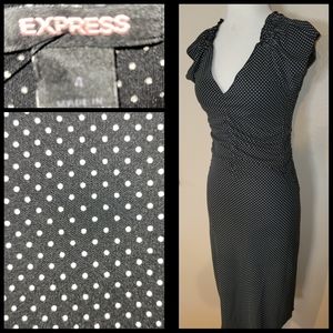 EXPRESS Polka-Dot Dress -Size 4